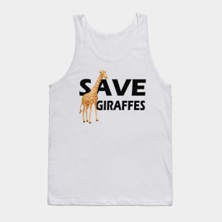 Giraffe - Save Giraffes Tank Top